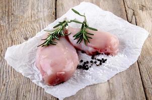 Chicken breasts with rosemary sea salt and peppercorns