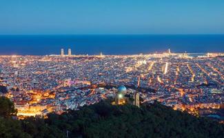 View over Barcelona at dawn