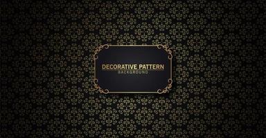 Luxury black and gold abstract pattern  vector