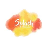 Splash of watercolor background vector