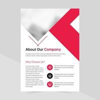 Simple business flyer vector