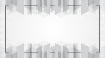 Abstract white modern texture wallpaper with frame vector