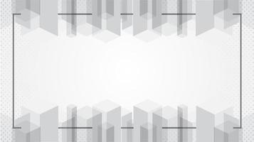 Abstract white modern texture wallpaper with frame vector