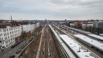 estación de ferrocarril de hamburgo altona dslr lapso de tiempo video
