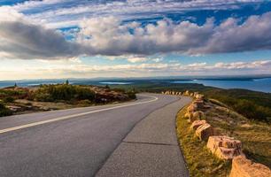 The road to Caddilac Mountain, in Acadia National Park, Maine. photo