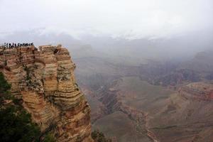 Tourists at Grand Canyon National Park photo