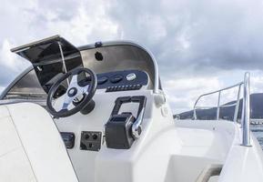Boat cockpit photo