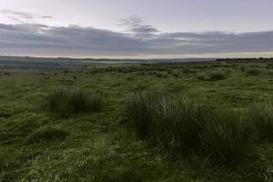 North York Moors at dawn, Levisham, Yorkshire, UK. photo