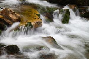 Beautiful waterfall in the national park Sumava