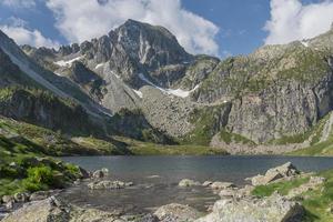 Mountain lake, National park of pyrenees, France photo