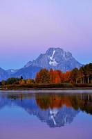 Dawn reflections at Oxbow Bend photo