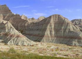 Harsh and remote Badlands landscape, South Dakota photo
