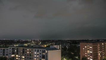 Laps de temps orage à Hambourg