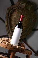 Red wine and corks photo