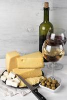 Wine and cheese photo