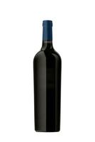red wine bottle isolated