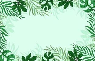 fondo de hojas verdes tropicales vector