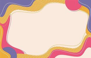 Abstract Flat Background with Fluid Shapes vector