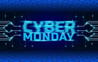 Venta de Cyber Monday vector
