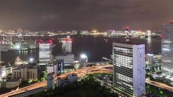 time-lapse notturno tokyo giappone