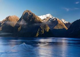Fjord of Milford Sound in New Zealand