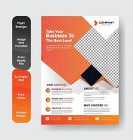 Corporate flyer layout  vector