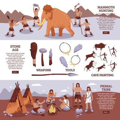 Primitive people banners