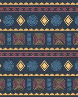 Ethnic handmade. Tribal repeating pattern background vector