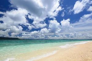 Beautiful beach in Okinawa photo