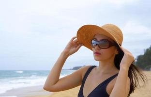 woman on beach