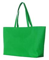 bolsa de compras verde (trazado de recorte) foto