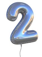 number 2 two balloon font