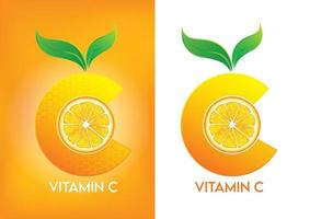 icono de vitamina c para materiales publicitarios vector