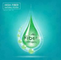 Food fiber for health and wellness concept banner  vector