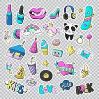 Set of cute icons vector