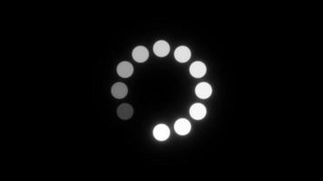 chargement de l'animation de cercle lumineux 2 clips. barre de chargement de progression