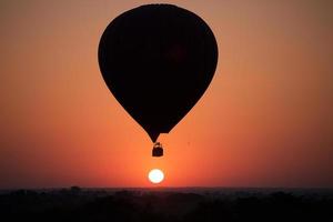hot air balloon in Myanmar photo