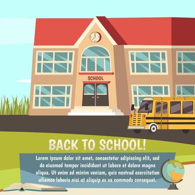 Back to school banner template 