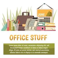 Office and work banner template vector