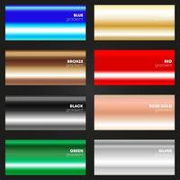 Multicolor gradient texture set vector