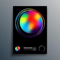 Gradient circle design for poster, wallpaper, flyer, brochure