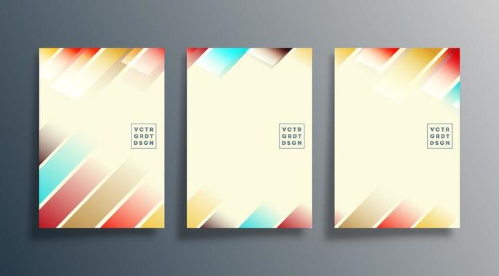 Gradient stripe design for flyer, poster, brochure