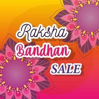 cartel de mega venta de raksha bandhan vector