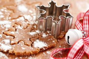 Making gingerbread cookies for Christmas photo
