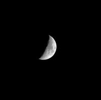 Moon first quarter photo
