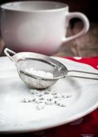 Sieve, Powdered Sugar and Snowflake
