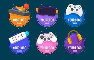 Colorful Gaming Logo Collection vector