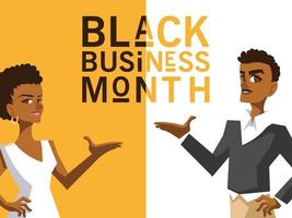 Black business month  vector