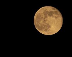 Orange full moon photo