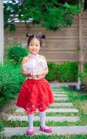 Cute little girl in dress  photo